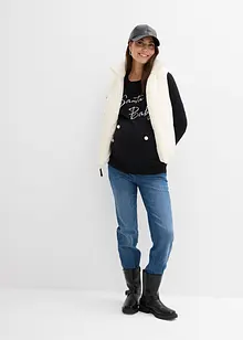 Zwangerschapstrui in kerstsfeer van biologisch katoen, bonprix