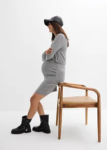 2-dlg. zwangerschapsset van een trui en rok van katoen met glansgaren, bonprix