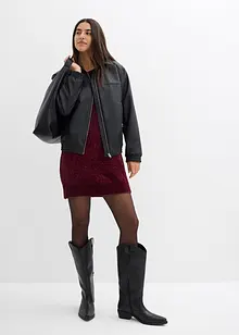 Gebreide oversized jurk van chenille, bonprix