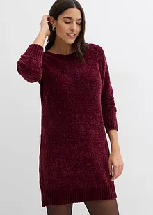 Gebreide oversized jurk van chenille, bonprix