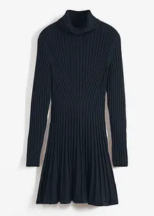 Gebreide jurk met col, bonprix