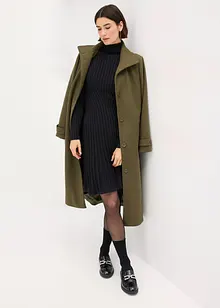 Gebreide jurk met col, bonprix