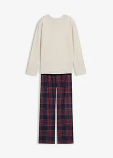 Pyjama met flanellen broek van zacht katoen (2-dlg. set), bonprix
