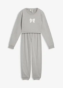 Huispak met een kort sweater in een zachte katoenmix, bonprix