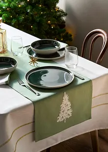 Tafelloper van biologisch katoen met Terry borduursel, bonprix