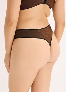 Maxi string van glanzend materiaal, bonprix