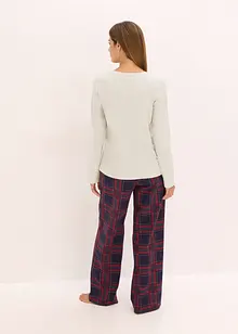 Pyjama met flanellen broek en cadeautasje, bonprix