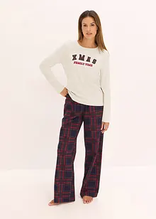 Pyjama met flanellen broek en cadeautasje, bonprix