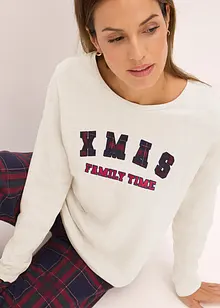 Pyjama met flanellen broek en cadeautasje, bonprix