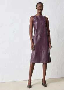 Leren jurk van nappaleer, bonprix