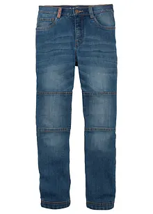Stretch jeans met mid waist en verstevigde knieën, straight, bonprix