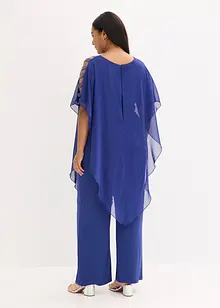 Jumpsuit met overgooier van fijn chiffon, bonprix