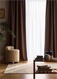 Ondoorzichtig gordijn met structuur (1 stuk), bonprix