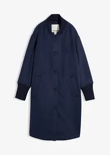 Lange winterjas met gebreide strook, bonprix