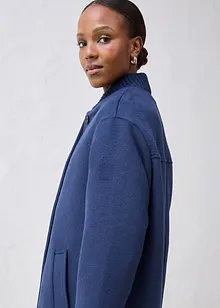 Lange winterjas met gebreide strook, bonprix