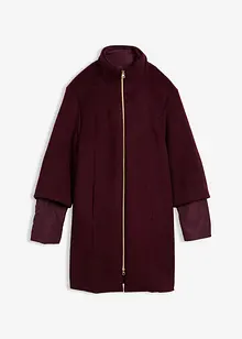 Wollen jas met binnenjas van dons (2-dlg. set), bonprix