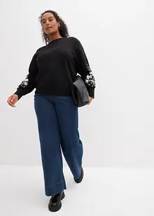 Sweater in een katoenmix, bonprix