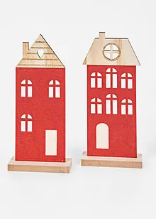 Decoratieve huisjes (set van 2), bonprix