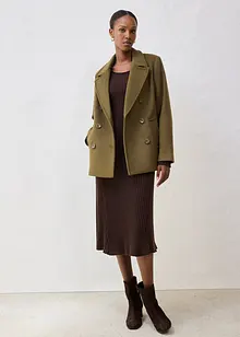 Peacoat in een wolmix, bonprix