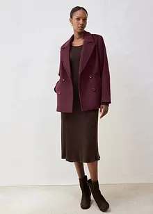 Peacoat in een wolmix, bonprix