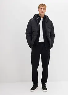 warme cargo broek van fleece, regular fit, bonprix