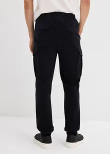 warme cargo broek van fleece, regular fit, bonprix