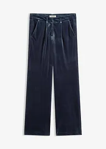 Broek van zacht fluweel, bonprix