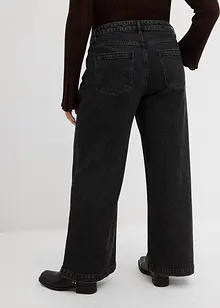Wide leg jeans, mid waist, full length, bonprix