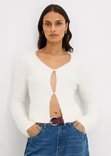 Fijngebreid vest van verengaren, bonprix