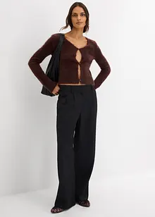 Fijngebreid vest van verengaren, bonprix