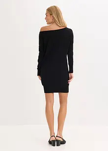One-shoulder gebreide jurk, bonprix