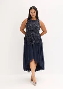 High-low jurk met paillettenborduursel, bonprix