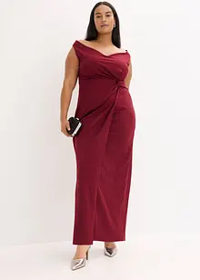 Carmen jurk van gestructureerde crêpe, bonprix