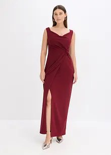 Carmen jurk van gestructureerde crêpe, bonprix