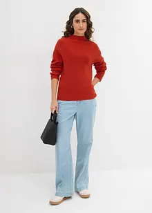 Fijngebreide trui van biologisch katoen, bonprix