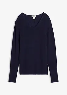 Fijngebreide trui van biologisch katoen, bonprix