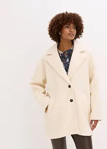 Korte, oversized bouclé jas, bonprix