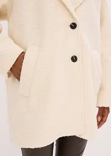 Korte, oversized bouclé jas, bonprix