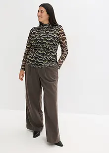 Longsleeve van zacht mesh, bonprix