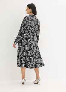 Midi jurk van soepele viscose, bonprix
