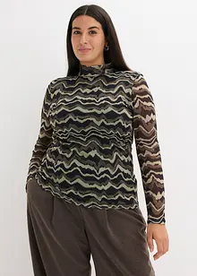 Longsleeve van zacht mesh, bonprix