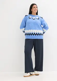 Noorse trui met glitterstrepen, bonprix