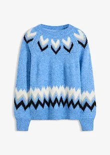 Noorse trui met glitterstrepen, bonprix