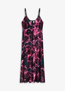 Midi jurk van glanzend fluweel, bonprix