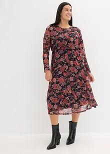 Midi jurk van zachte mesh, bonprix