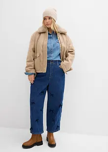 Barrel jeans met comfortband, high waist, bonprix