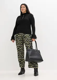 Palazzo broek in een lichte viscose-crêpe, bonprix