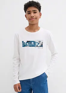 Longsleeve van biologisch katoen (set van 2), bonprix