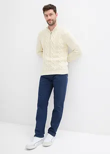 Regular fit stretch thermobroek met een zachte flanellen voering, straight, bonprix