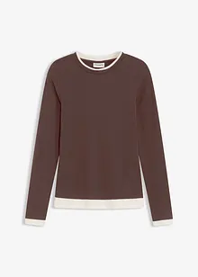 Longsleeve in een katoenmix, bonprix